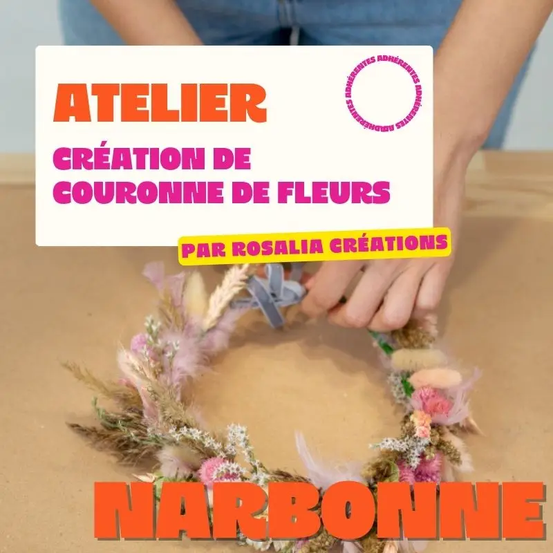 NARBONNE - Création de couronne de fleurs