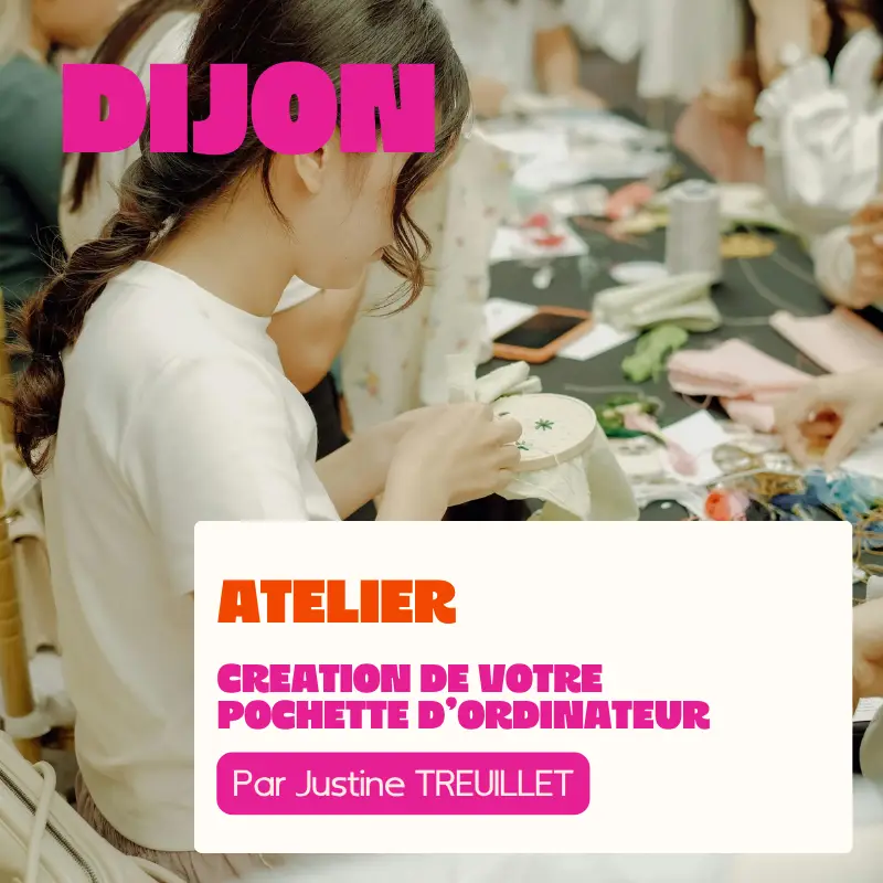 DIJON - Atelier Couture : Création de votre pochette d’ordinateur